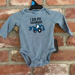 I Dig My Grandpa Striped Onesie 3m Carters Infant Baby